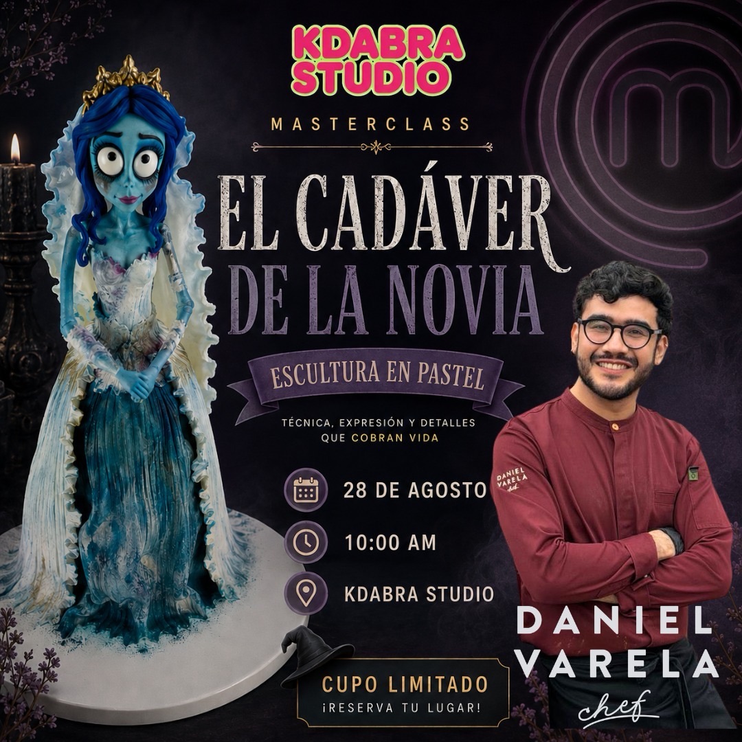 Ciudad Juárez se prepara para una Masterclass de Pastelería Creativa, el cadáver de la novia con el Chef Daniel Varela