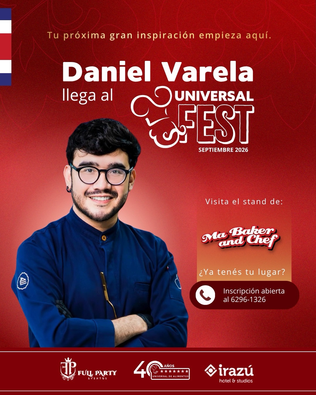 ¡Nos vemos en Universal Chef Fest 2026 en Costa Rica! 👨🏻‍🍳✨